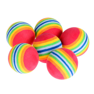 Rainbow Stripe Sponge Golf Balls